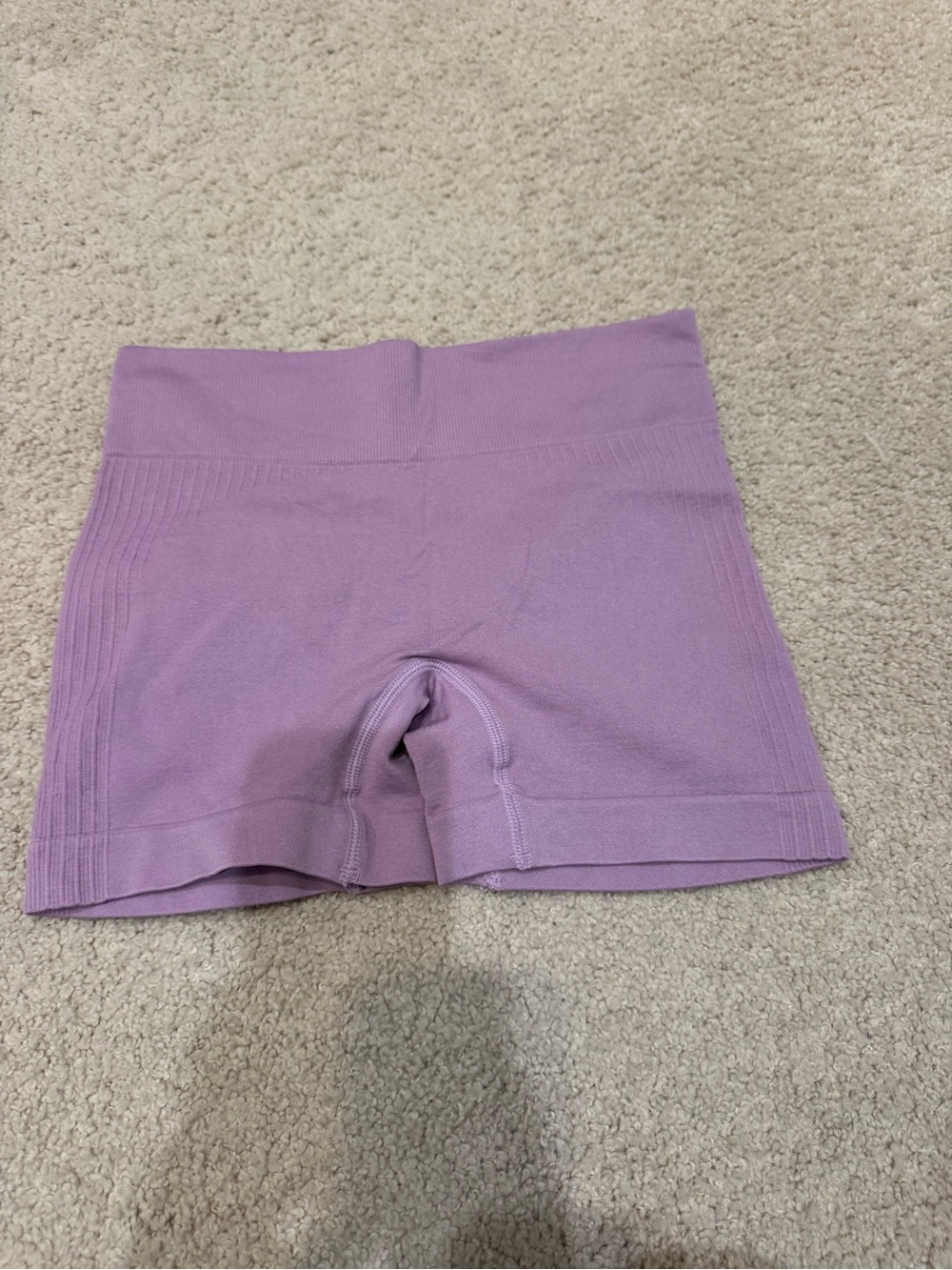Seamless Lavender Women's Active Bike Shorts